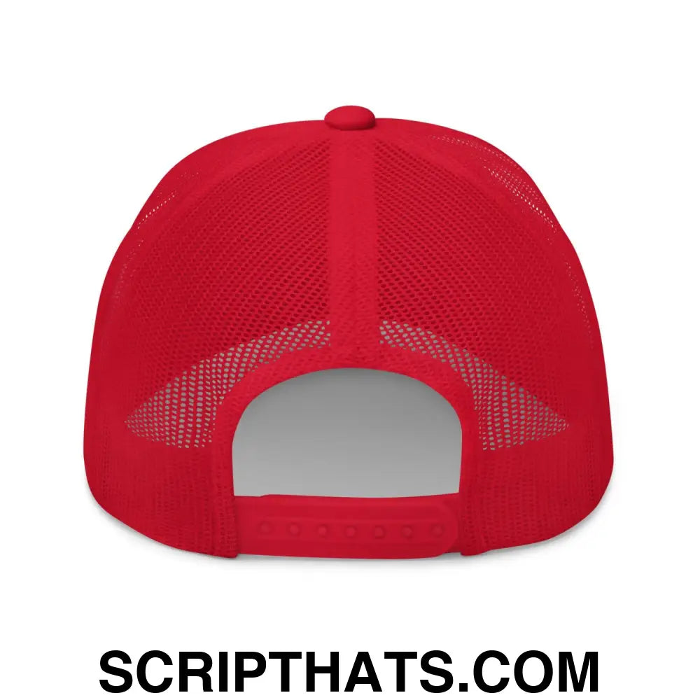 Cabs Are Here Retro Trucker Hat Red