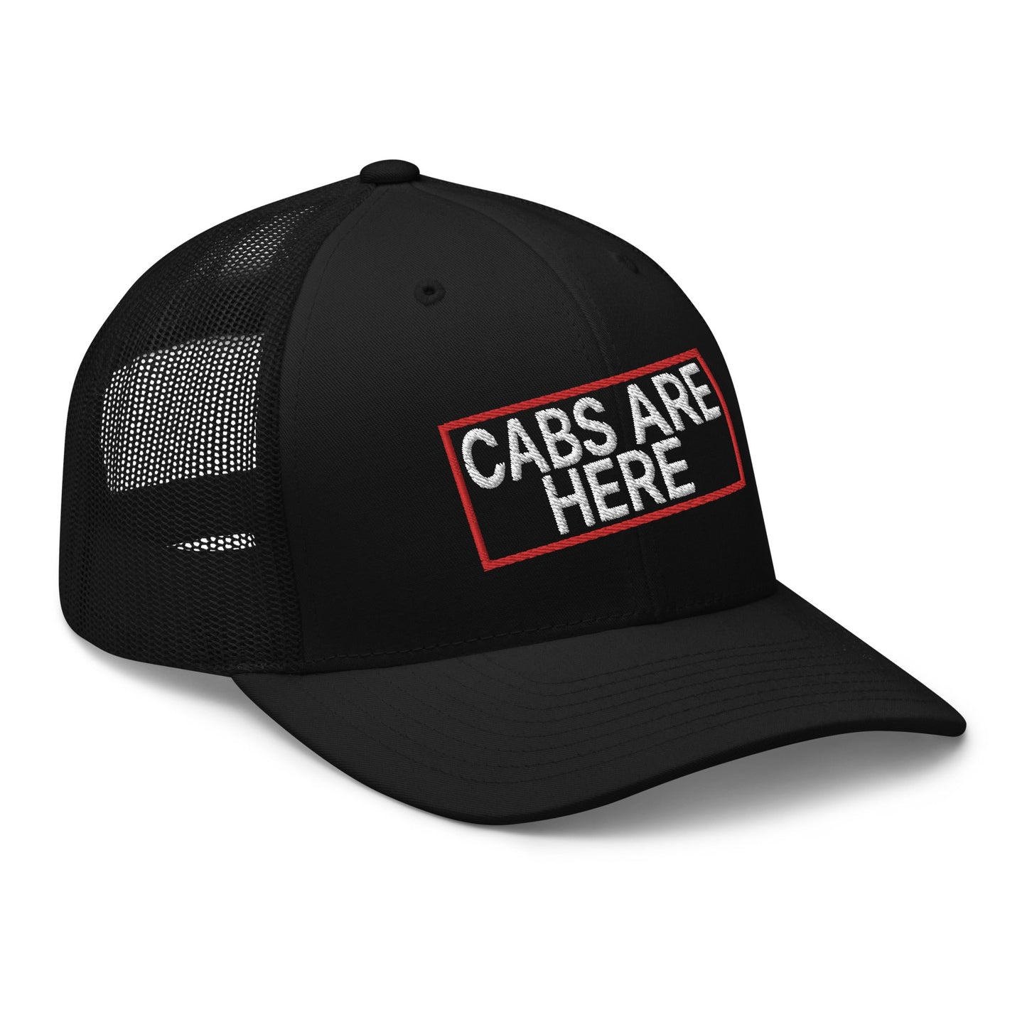 Cabs Are Here Retro Trucker Hat Black