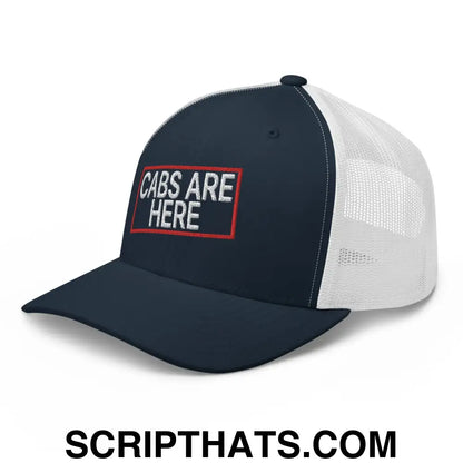 Cabs Are Here Retro Trucker Hat Navy White