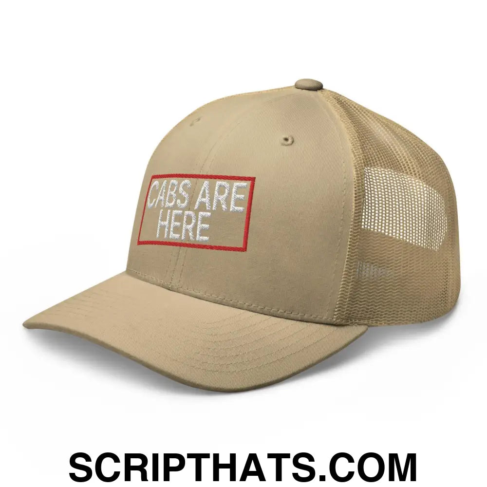 Cabs Are Here Retro Trucker Hat Khaki