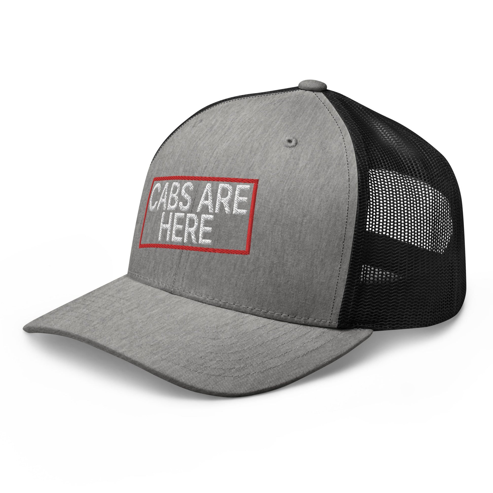 Cabs Are Here Retro Trucker Hat Heather Black