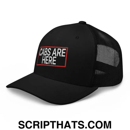 Cabs Are Here Retro Trucker Hat Black