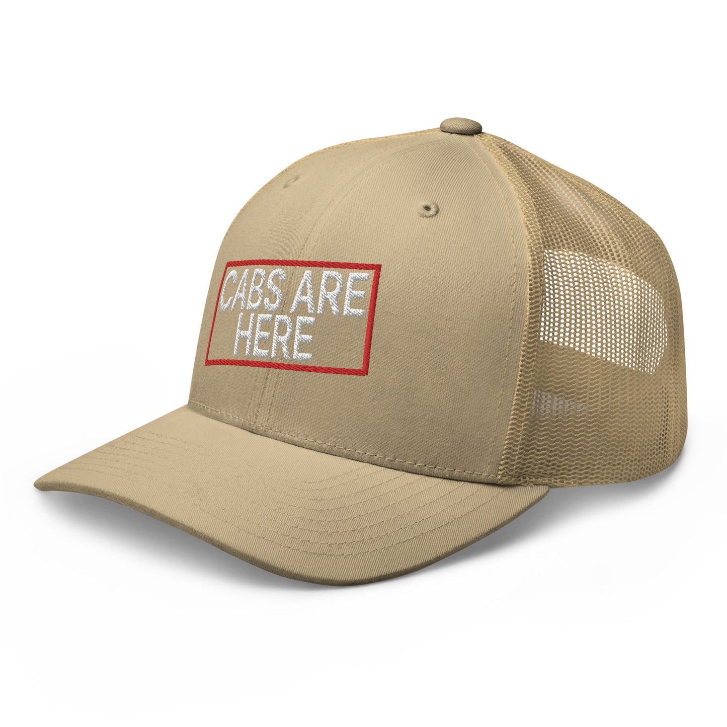 Cabs Are Here Retro Trucker Hat Khaki