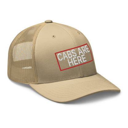 Cabs Are Here Retro Trucker Hat Khaki