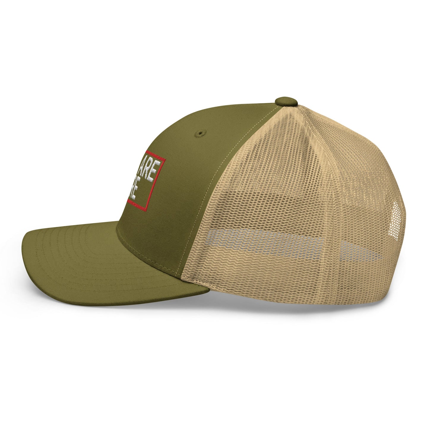 Cabs Are Here Retro Trucker Hat Moss Khaki