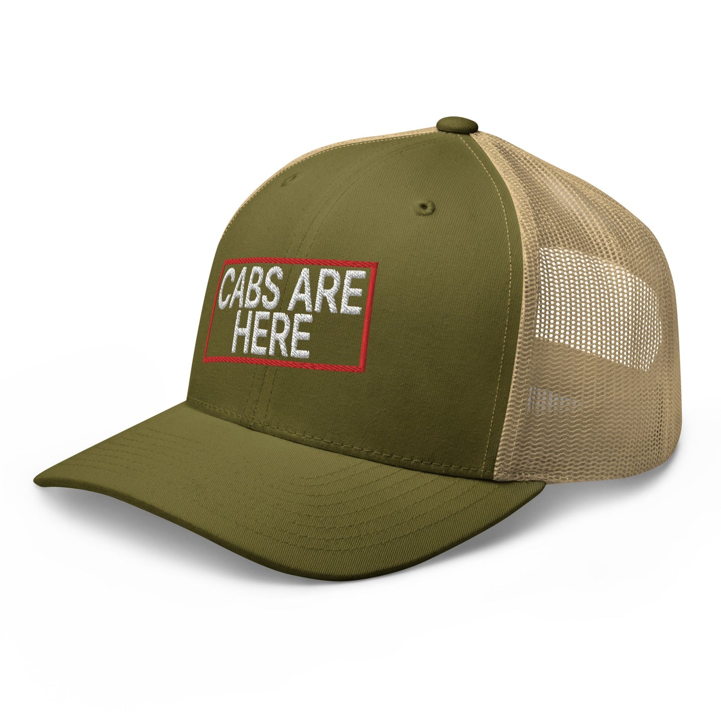 Cabs Are Here Retro Trucker Hat Moss Khaki