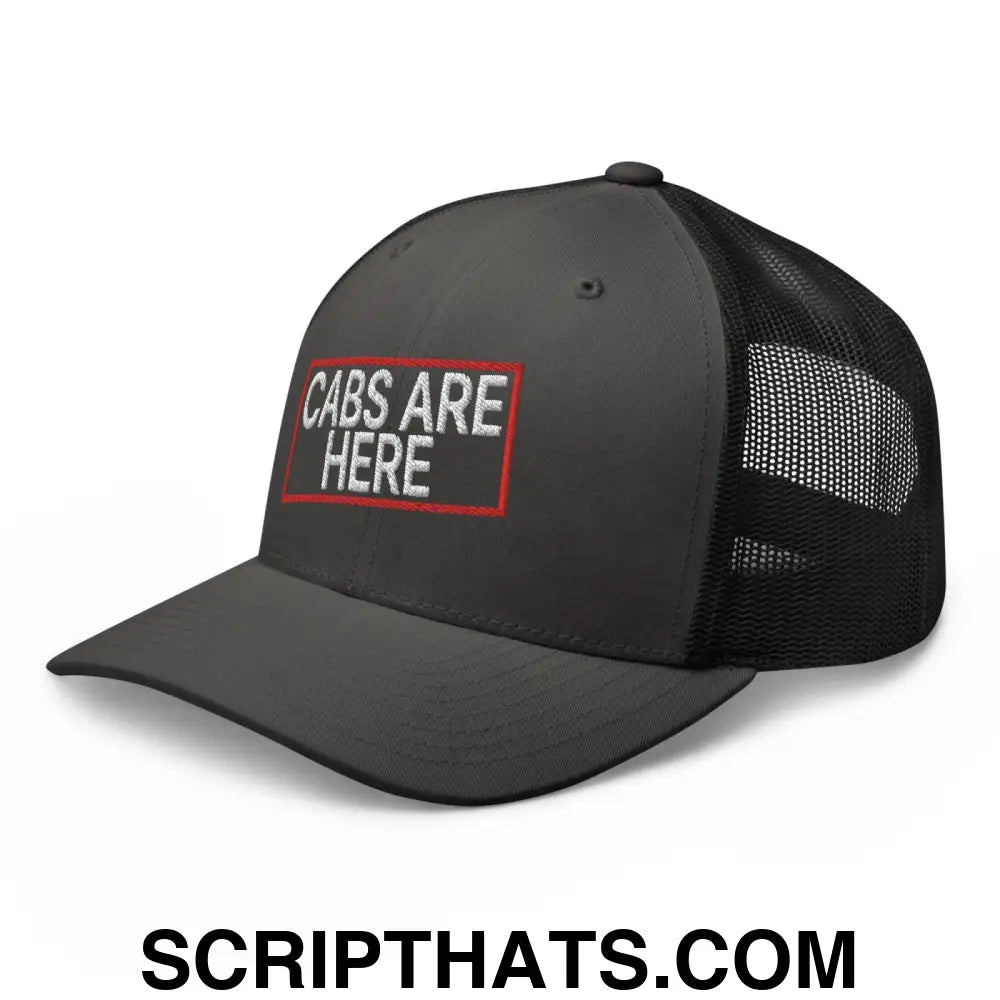 Cabs Are Here Retro Trucker Hat Charcoal Black