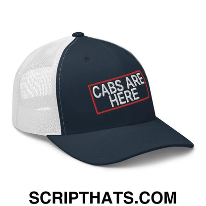 Cabs Are Here Retro Trucker Hat Navy White