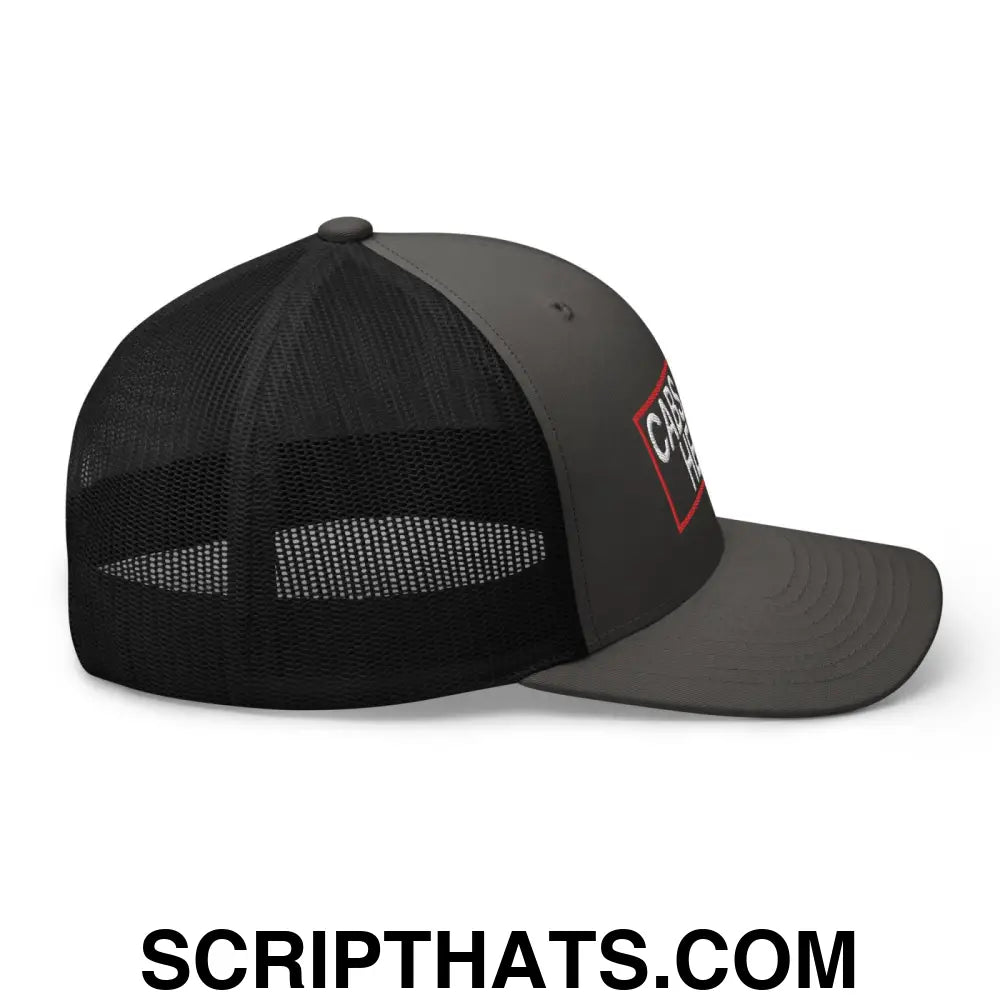 Cabs Are Here Retro Trucker Hat Charcoal Black