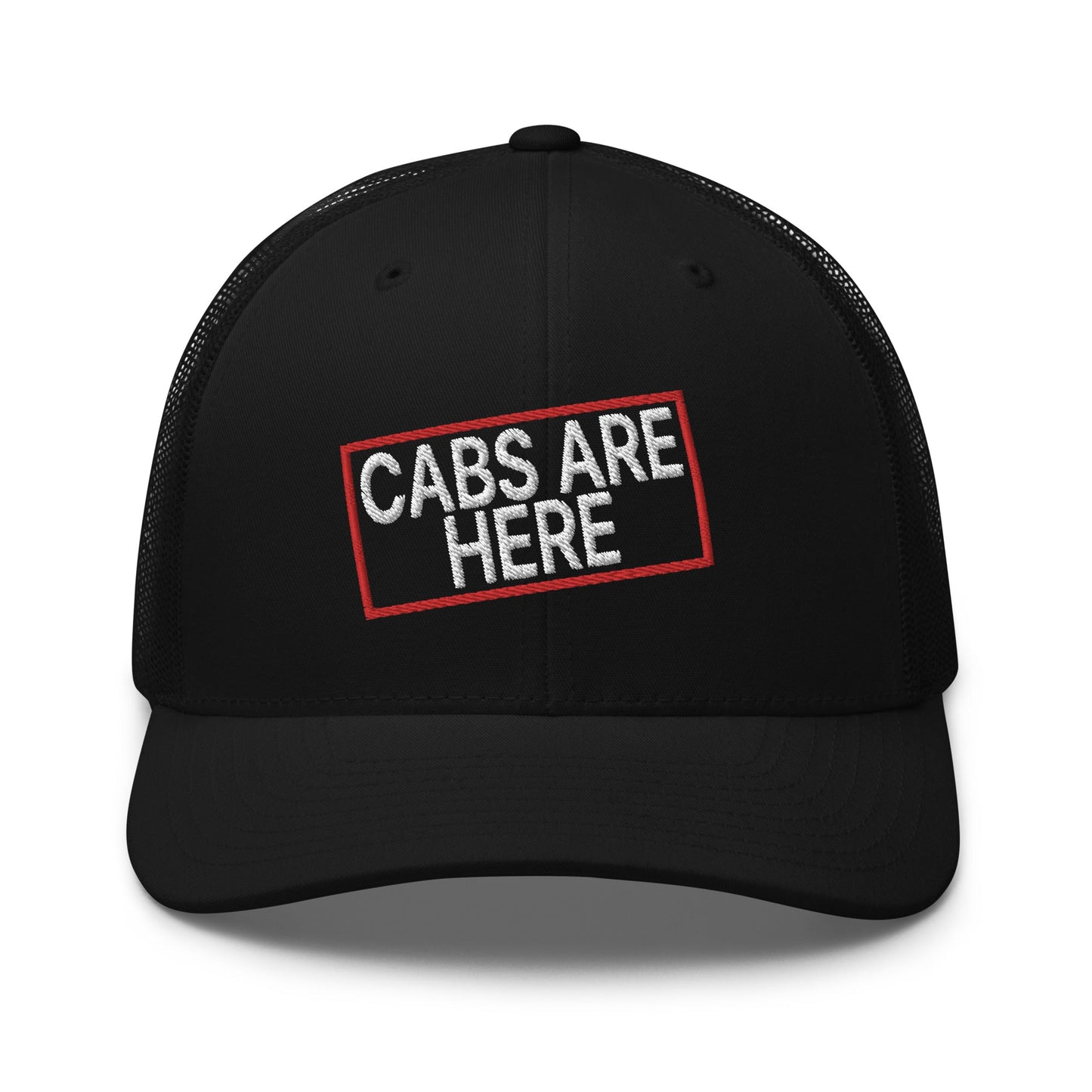 Cabs Are Here Retro Trucker Hat Black