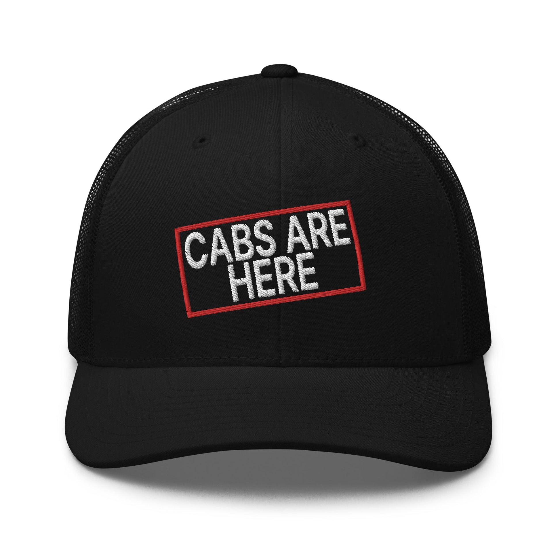 Cabs Are Here Retro Trucker Hat Black