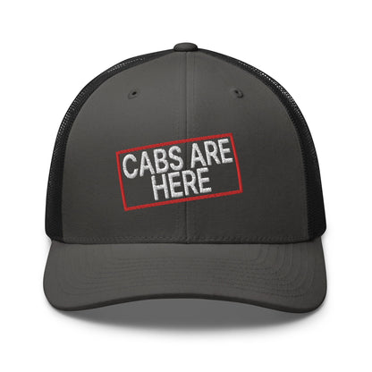 Cabs Are Here Retro Trucker Hat Charcoal Black