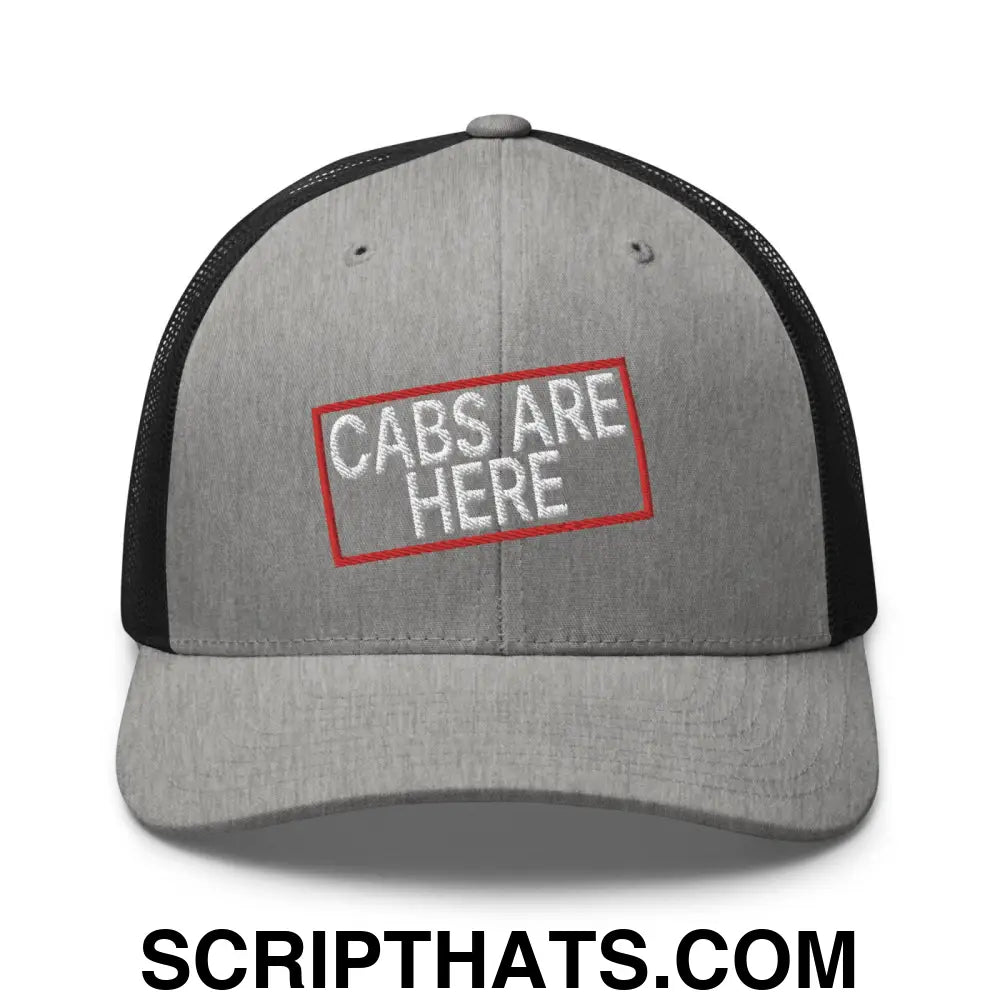 Cabs Are Here Retro Trucker Hat Heather Black