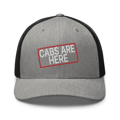 Cabs Are Here Retro Trucker Hat Heather Black