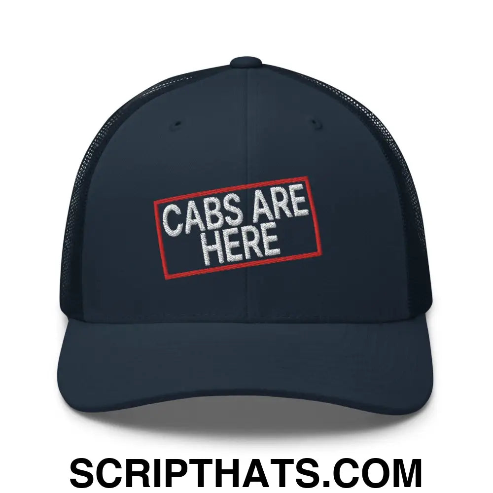 Cabs Are Here Retro Trucker Hat Navy