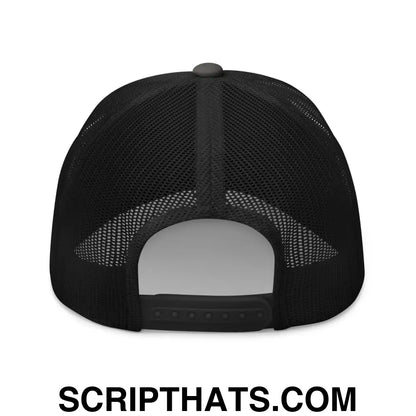 Canada is Already Great Embroidered Mesh Trucker Hat Charcoal Black