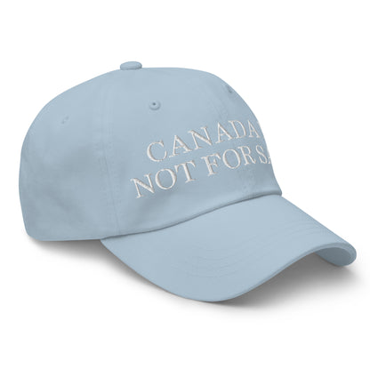 Canada is not for Sale Embroidered Dad Hat Light Blue