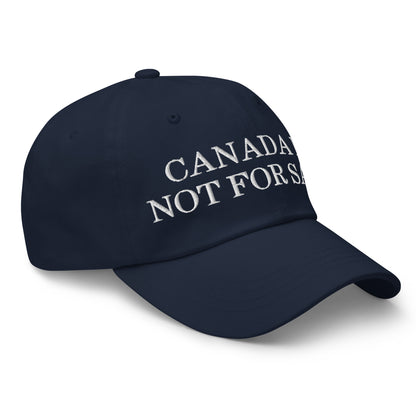 Canada is not for Sale Embroidered Dad Hat Navy