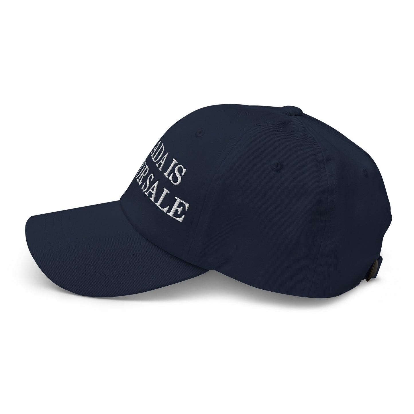 Canada is not for Sale Embroidered Dad Hat Navy