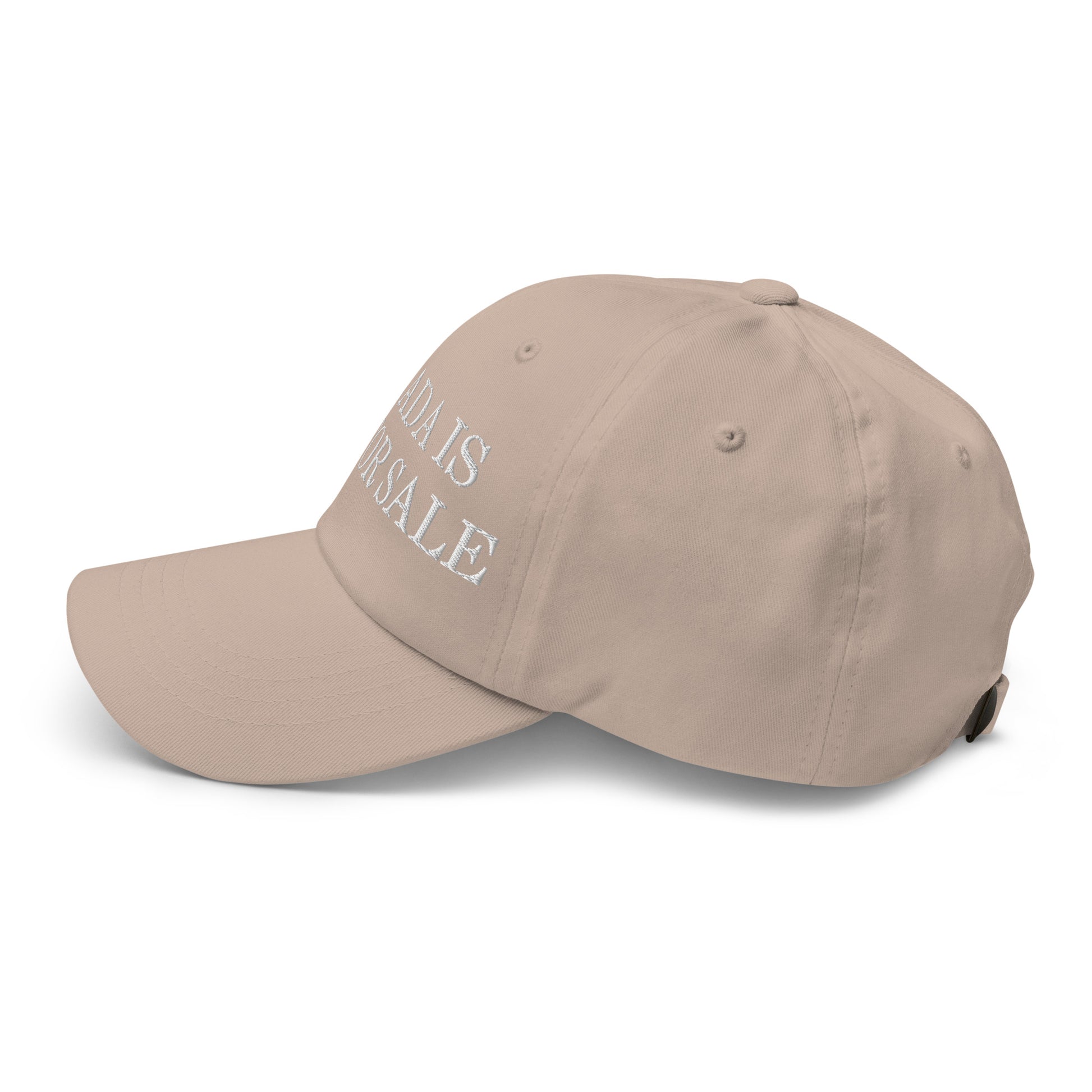 Canada is not for Sale Embroidered Dad Hat Stone