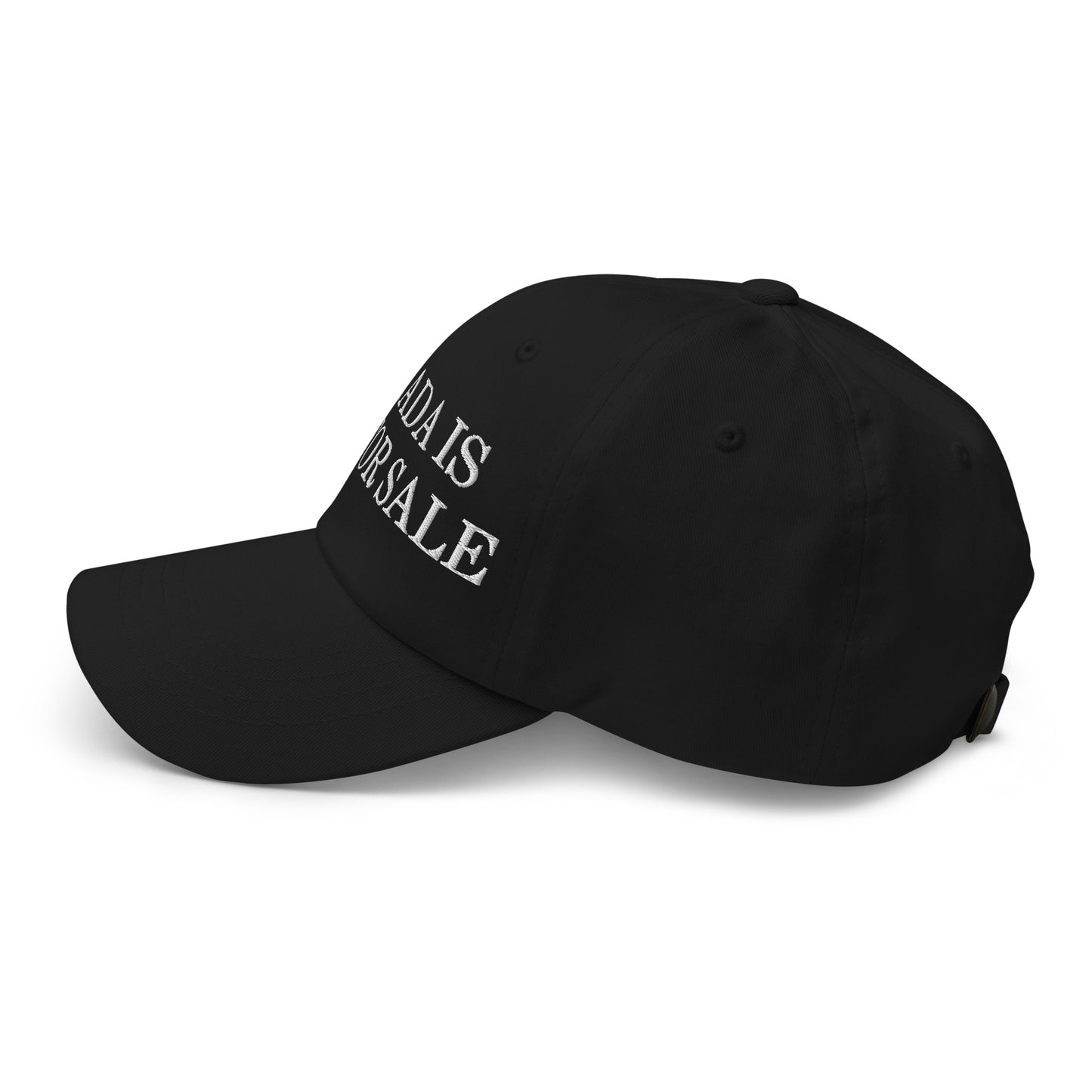 Canada is not for Sale Embroidered Dad Hat Black