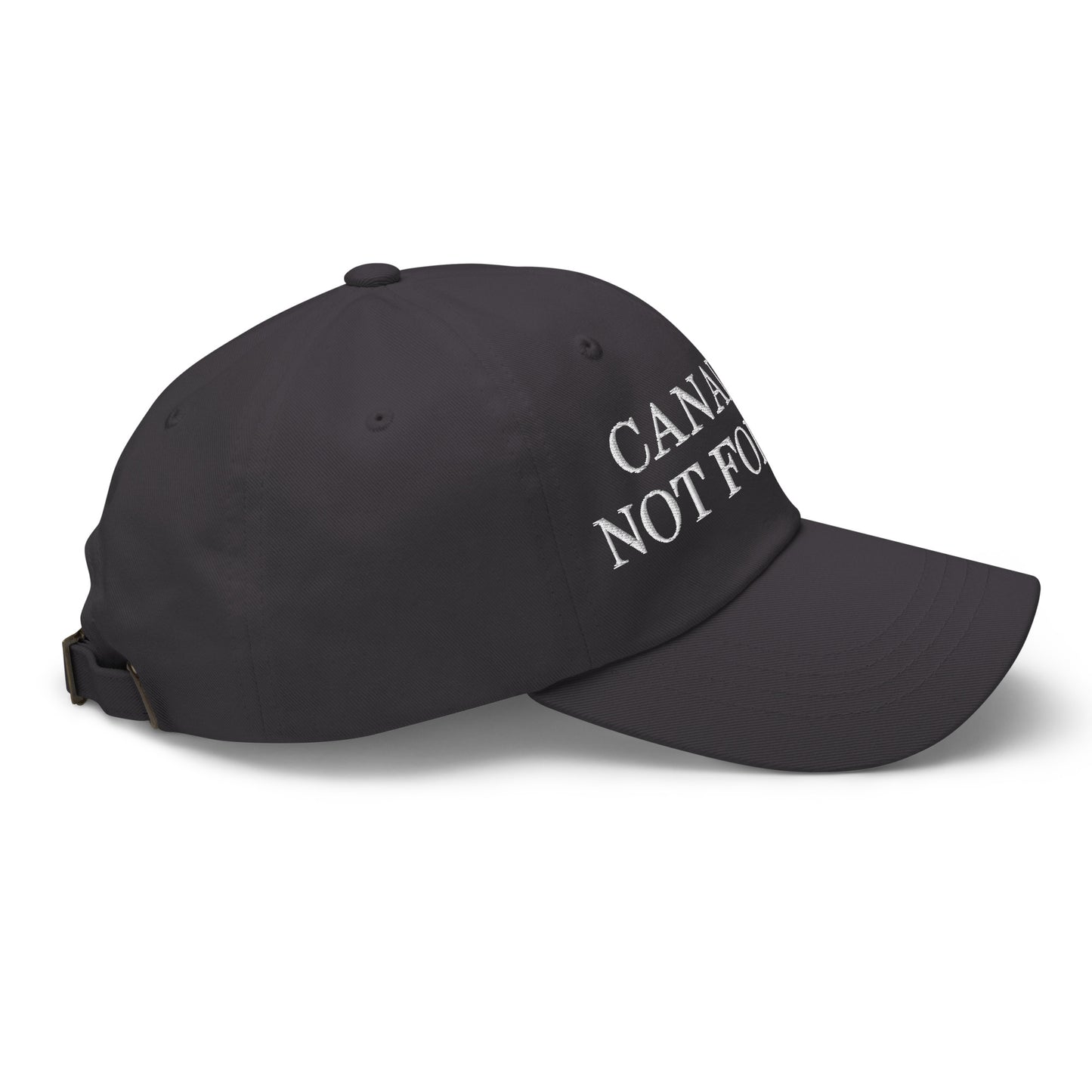 Canada is not for Sale Embroidered Dad Hat Dark Grey