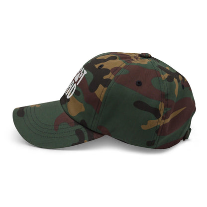 Cat Dad Embroidered Dad Hat Green Camo