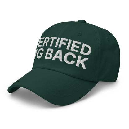 Certified Big Back Embroidered Dad Hat Spruce