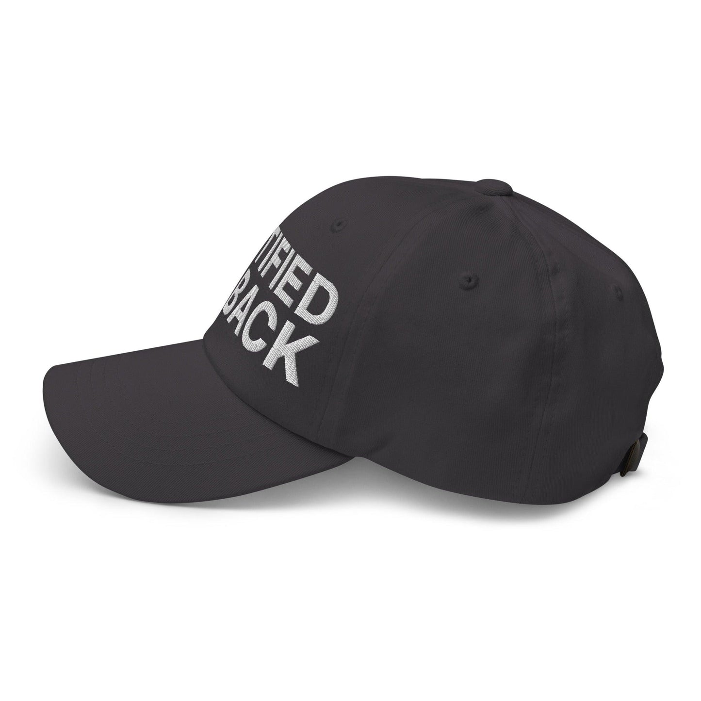 Certified Big Back Embroidered Dad Hat Dark Grey