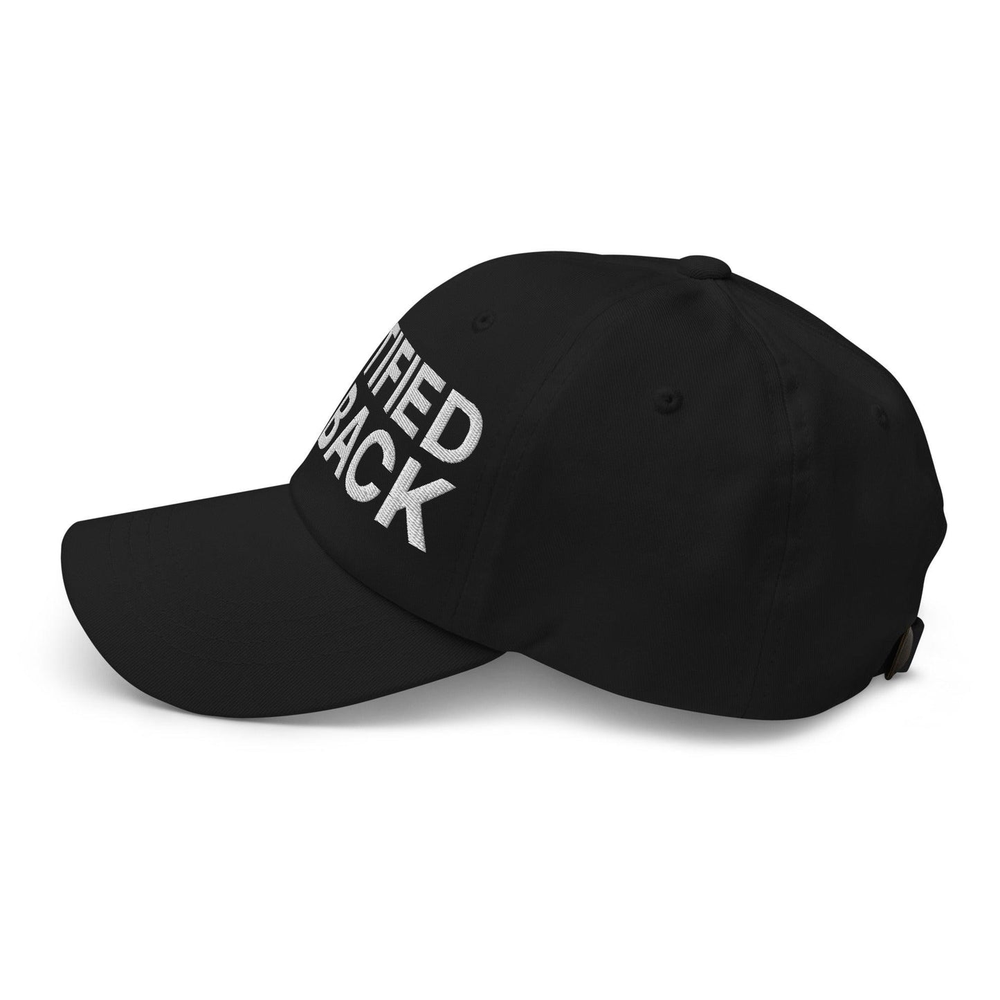 Certified Big Back Embroidered Dad Hat Black