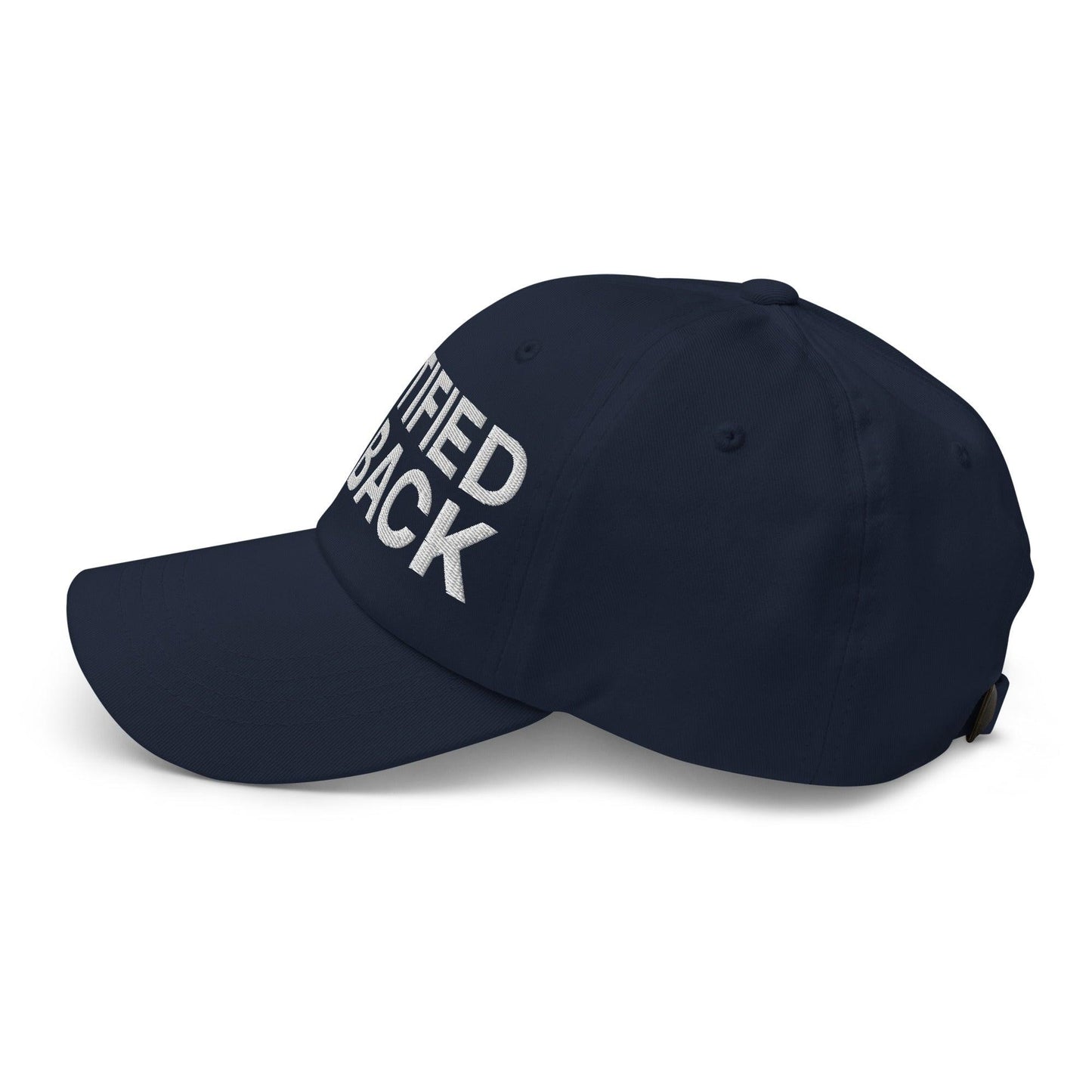 Certified Big Back Embroidered Dad Hat Navy