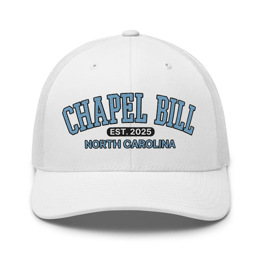 Chapel Bill Belichick Coach UNC Embroidered Mesh Trucker Hat Default Title