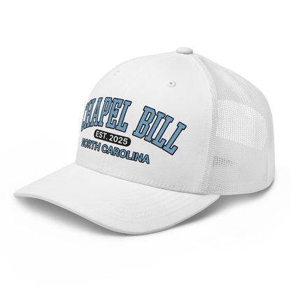 Chapel Bill Belichick Coach UNC Embroidered Mesh Trucker Hat Default Title