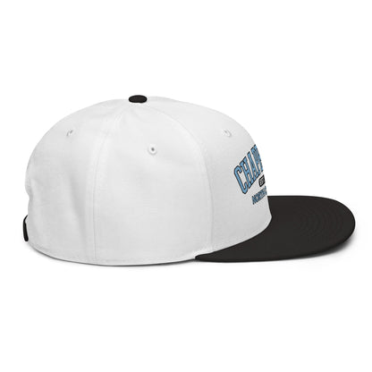 Chapel Bill Belichick Coach UNC Flat Bill Brim Snapback Hat Black White White