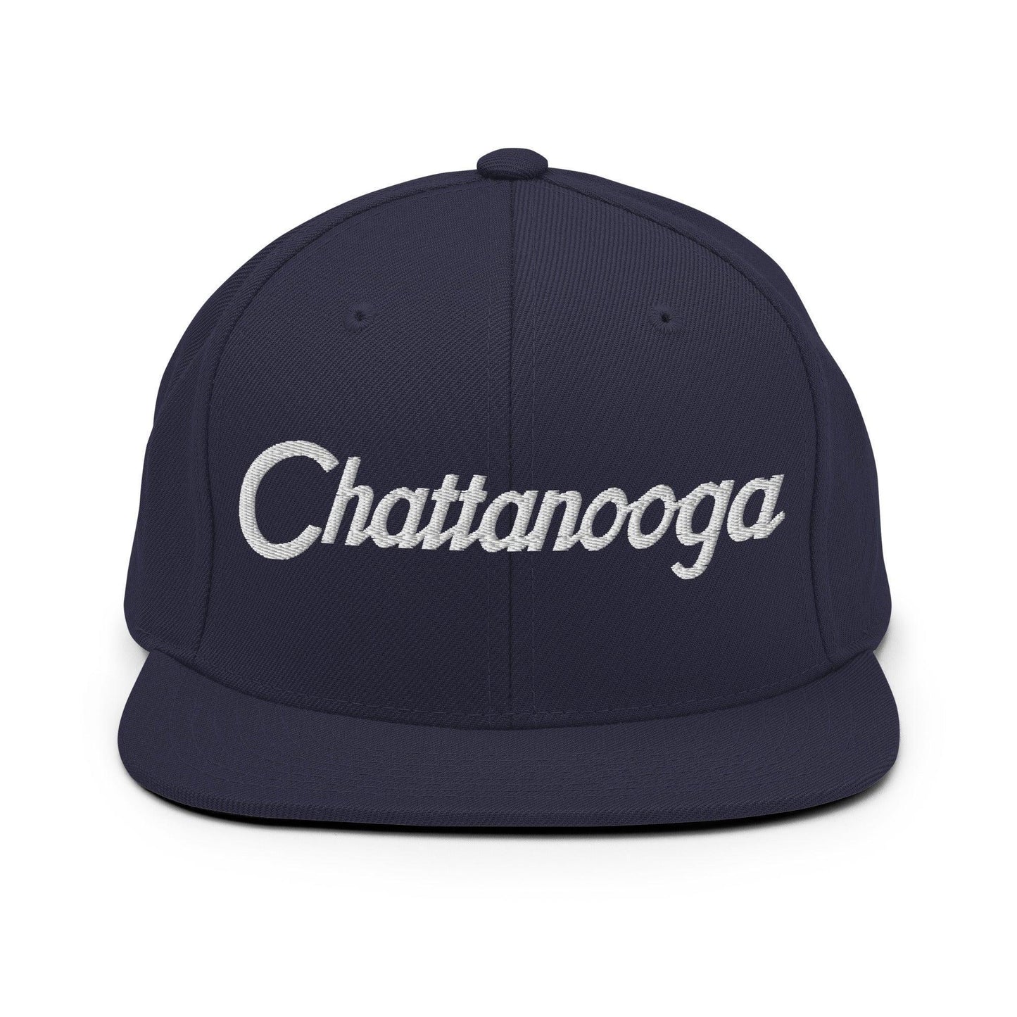 Chattanooga Script Snapback Hat Navy