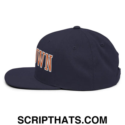 Chi-Town Chicago Football Block Snapback Hat Navy