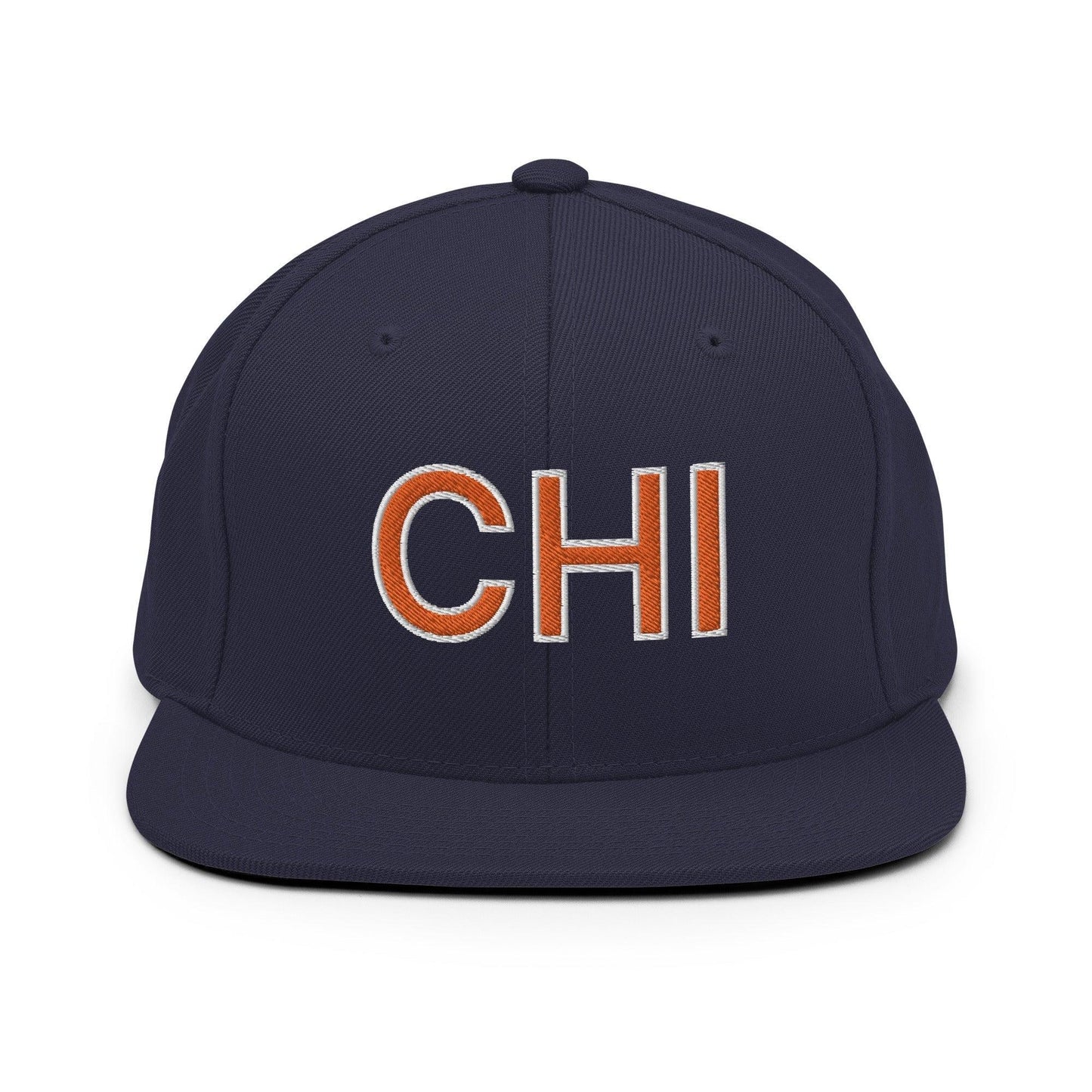 Chicago Chi Football Snapback Hat Navy