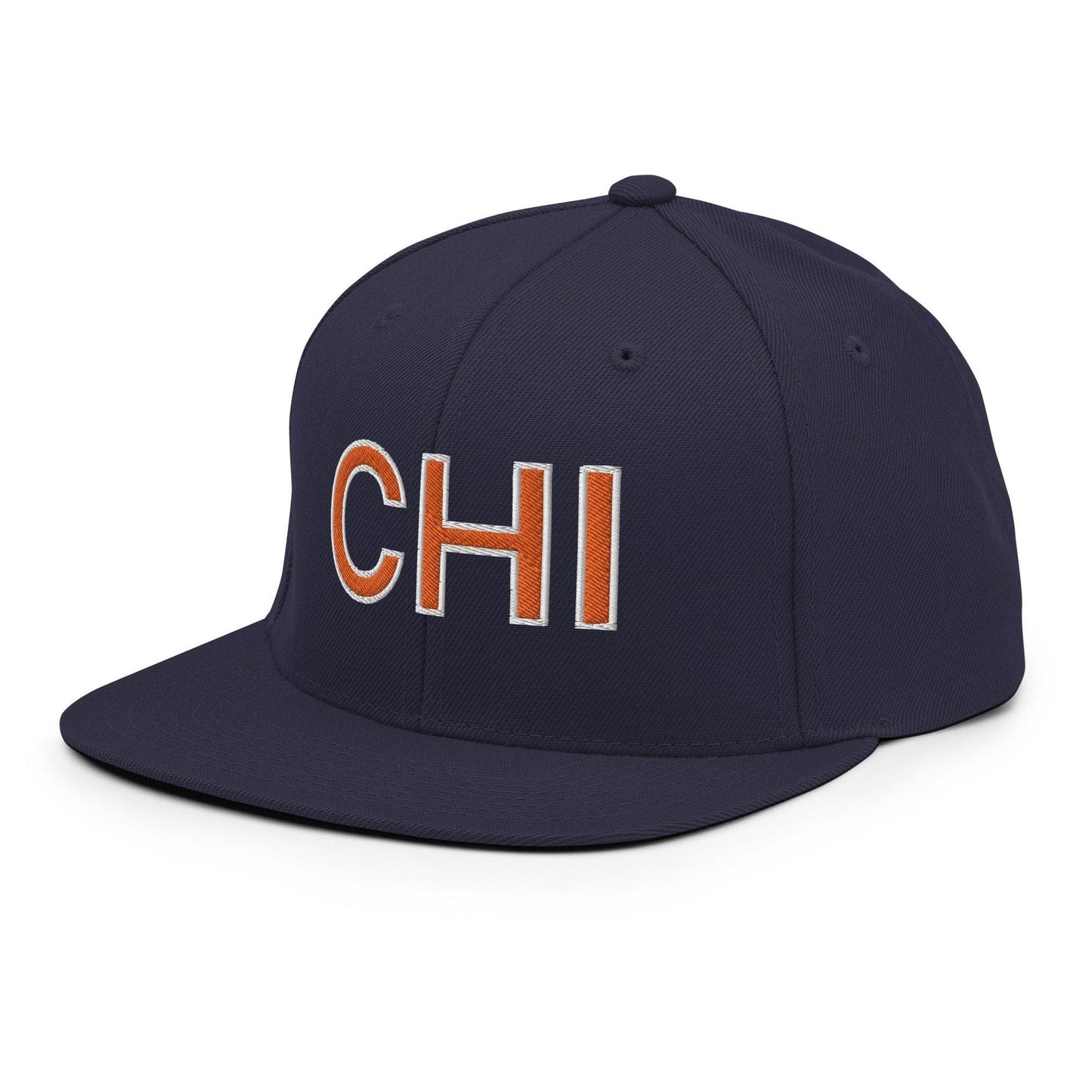 Chicago Chi Football Snapback Hat Navy