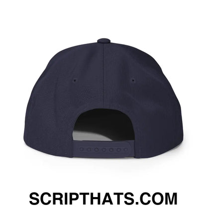 Chicago Football Block Snapback Hat Navy