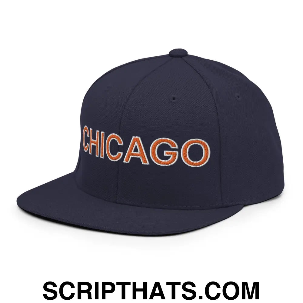 Chicago Football Snapback Hat Navy