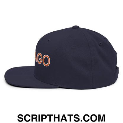 Chicago Football Snapback Hat Navy