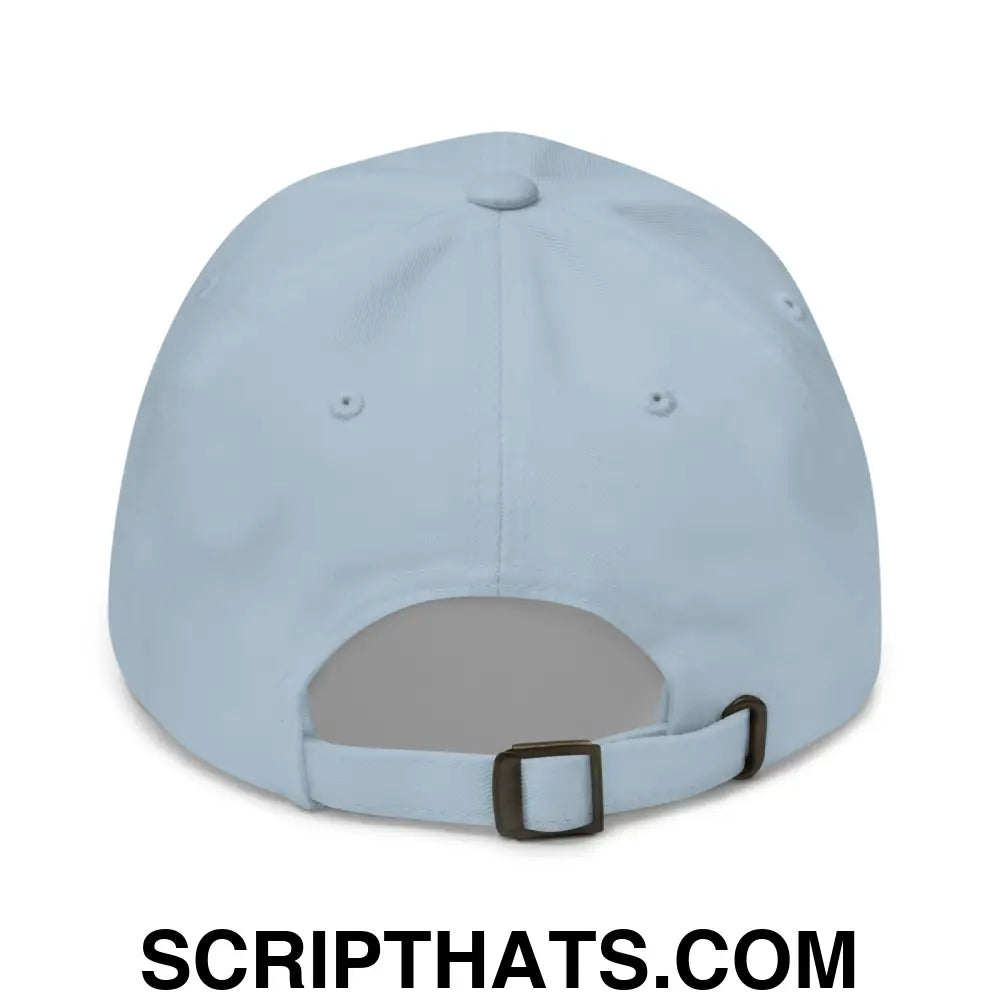 Chinga La Migra Embroidered Dad Hat Light Blue