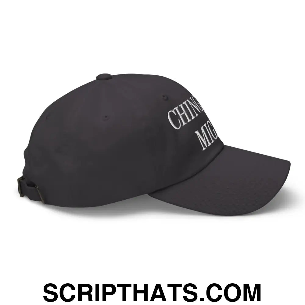 Chinga La Migra Embroidered Dad Hat Dark Grey