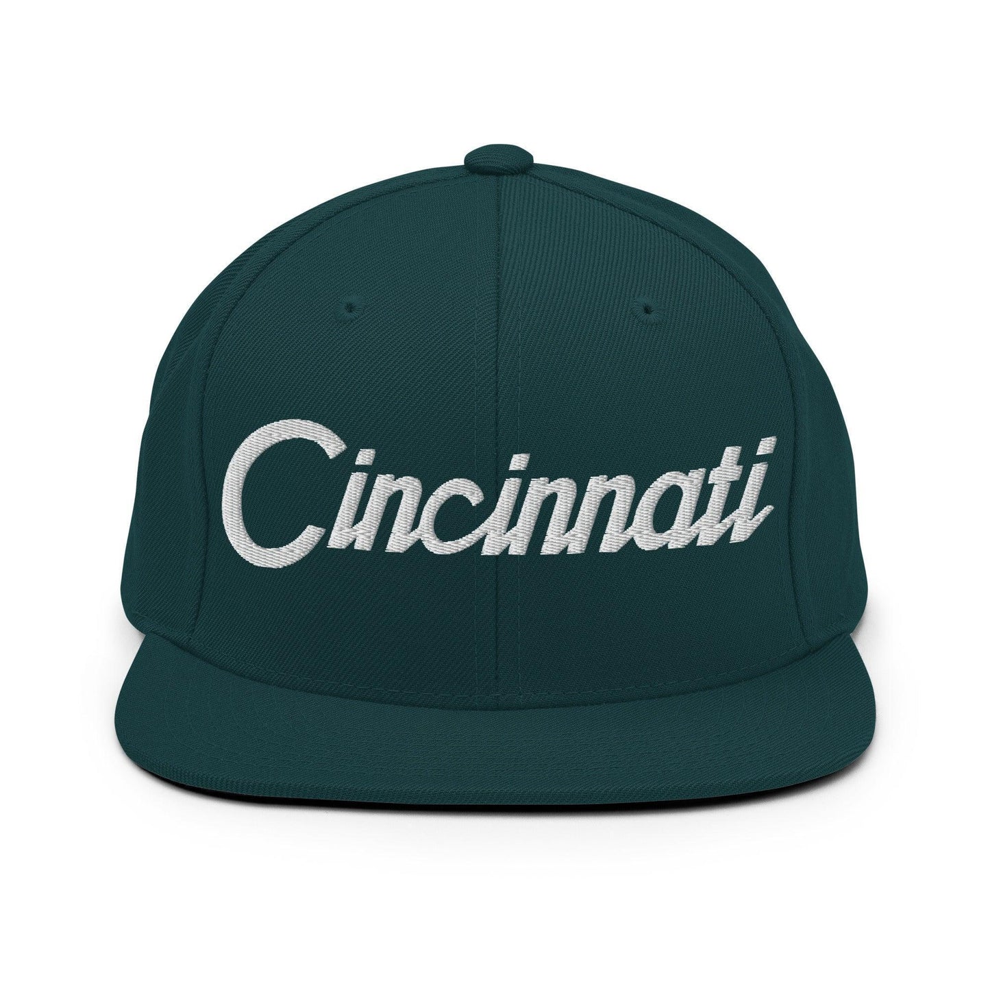 Cincinnati Script Snapback Hat Spruce