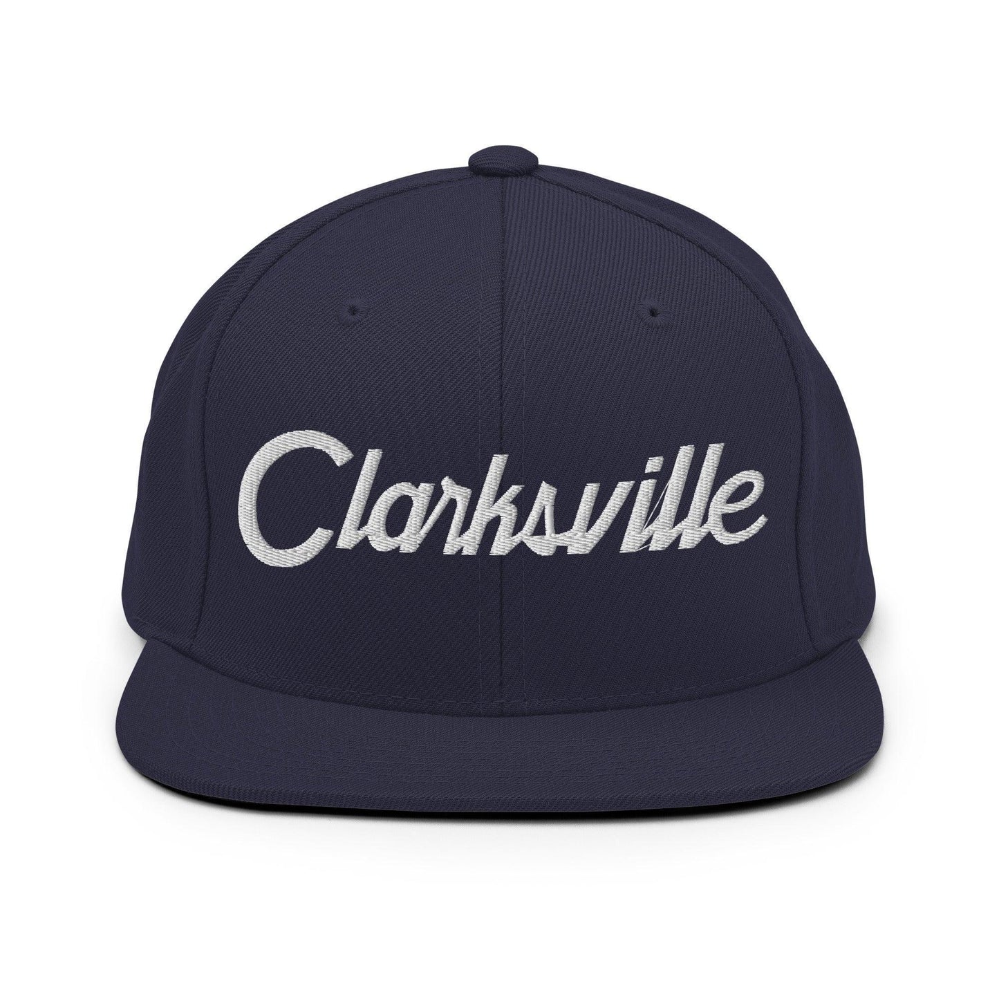 Clarksville Script Snapback Hat Navy