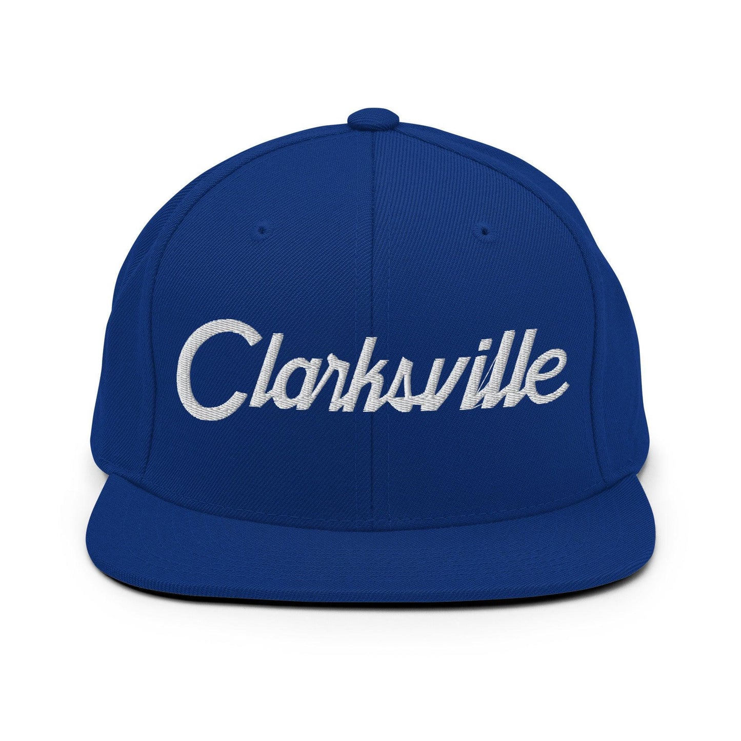 Clarksville Script Snapback Hat Royal Blue