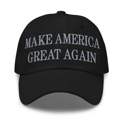 Dark MAGA Make America Great Again Embroidered Dad Hat Default Title