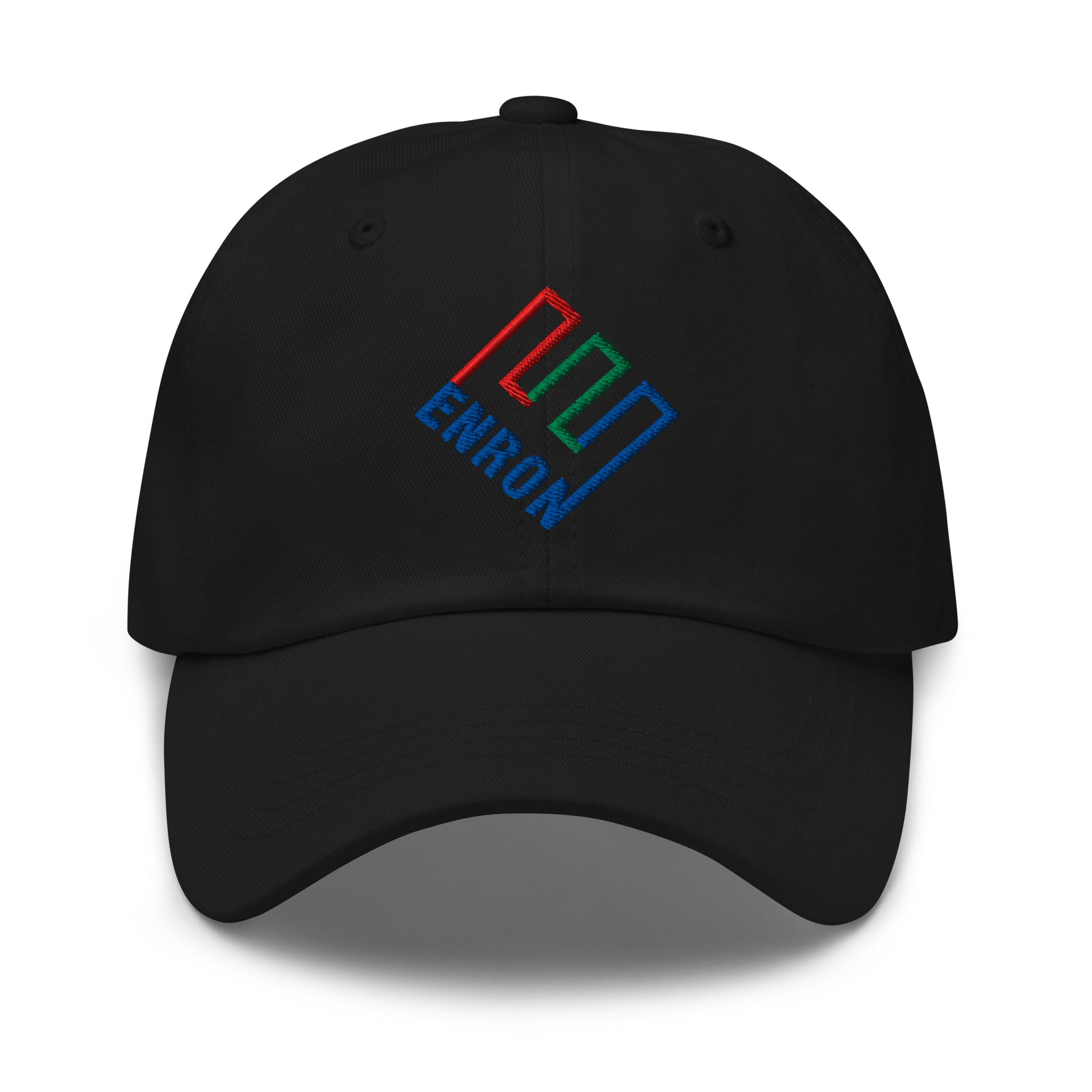 Enron Embroidered Dad Hat Black