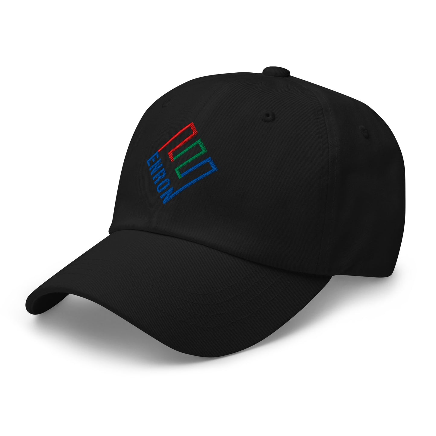 Enron Embroidered Dad Hat Black