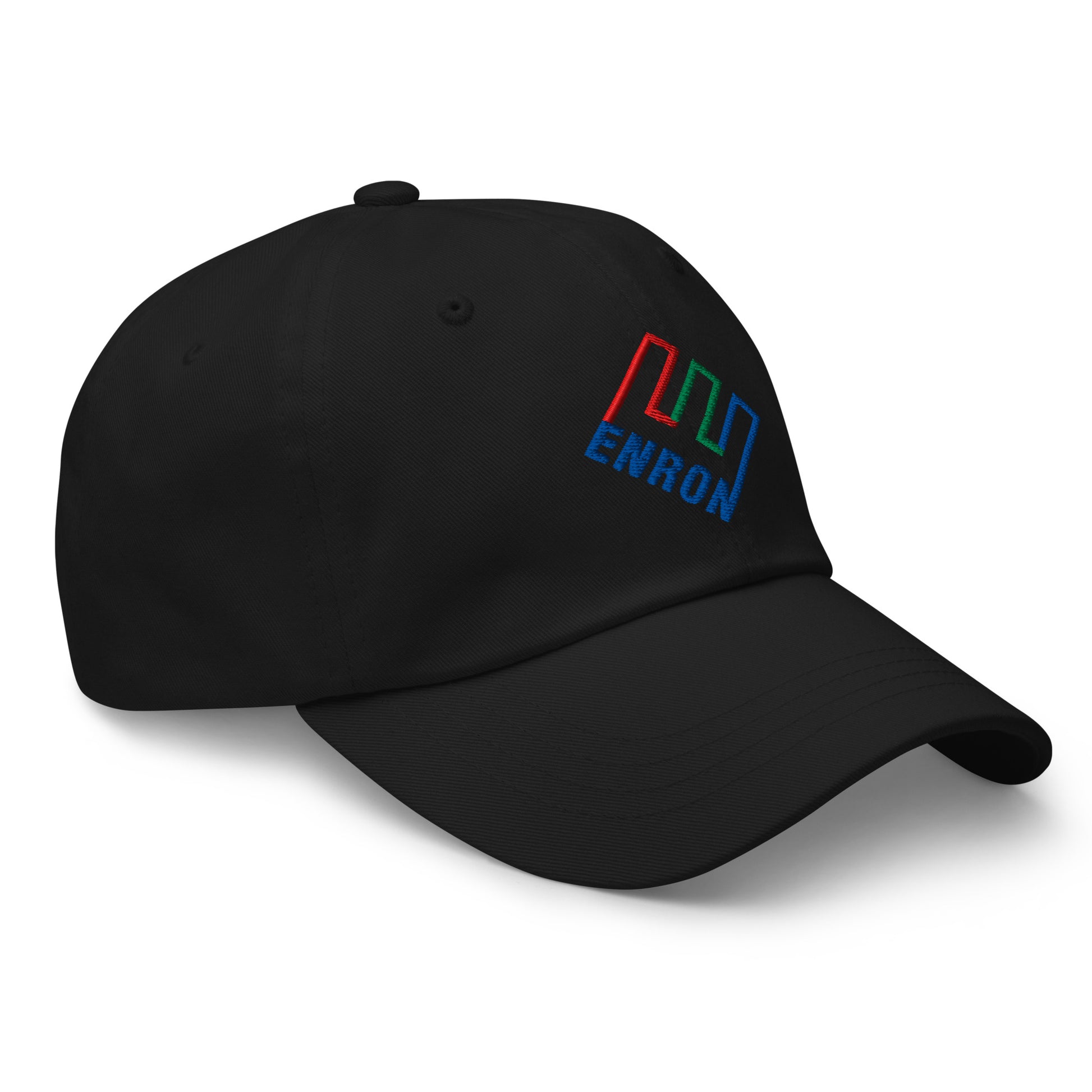 Enron Embroidered Dad Hat Black